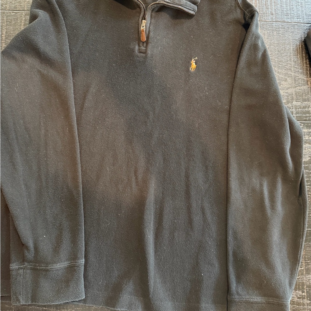 Polo by Ralph Lauren  Black Zip Men's Sweater
